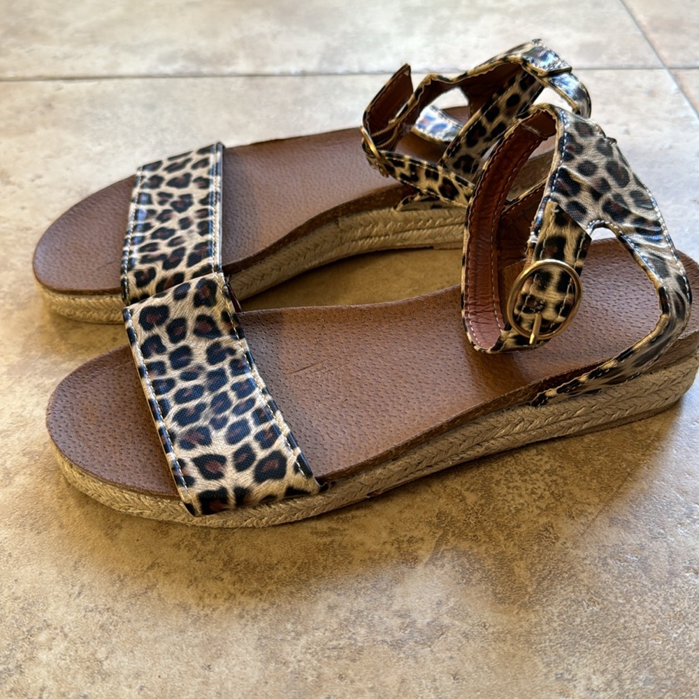 Cheetah sandals